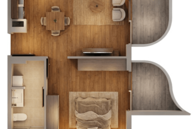 Modern 1 Bedroom Apartment with Pool View | Manarina by Zenith Dubai South