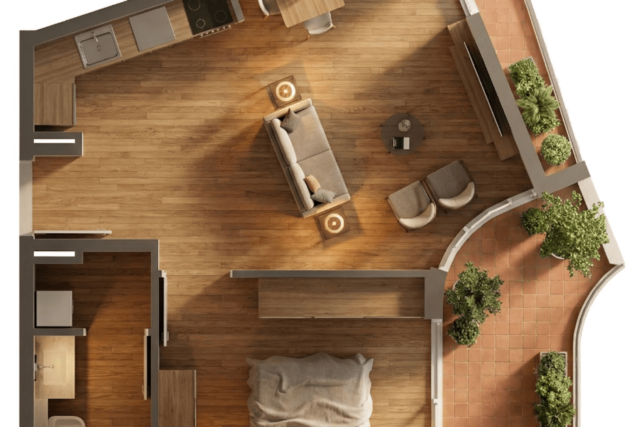Modern 1 Bedroom Apartment with Pool View | Manarina by Zenith Dubai South