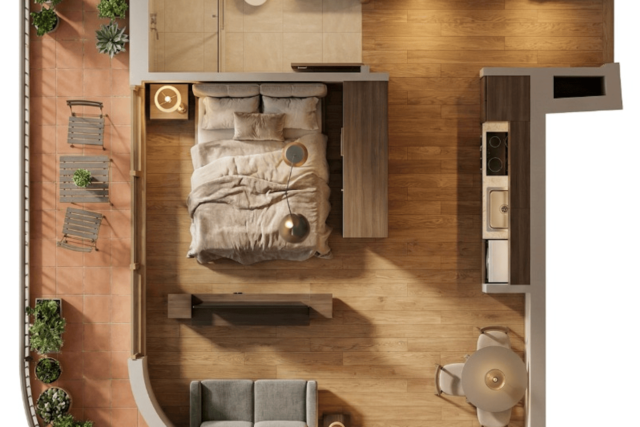 Modern Studio Apartment Living Near Al Maktoum Airport | Dubai South