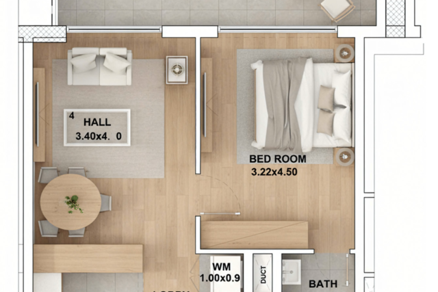 Premium Furnished 1 Bedroom Apartment on Floor 1 | RR Grand Dubai South Unit 101